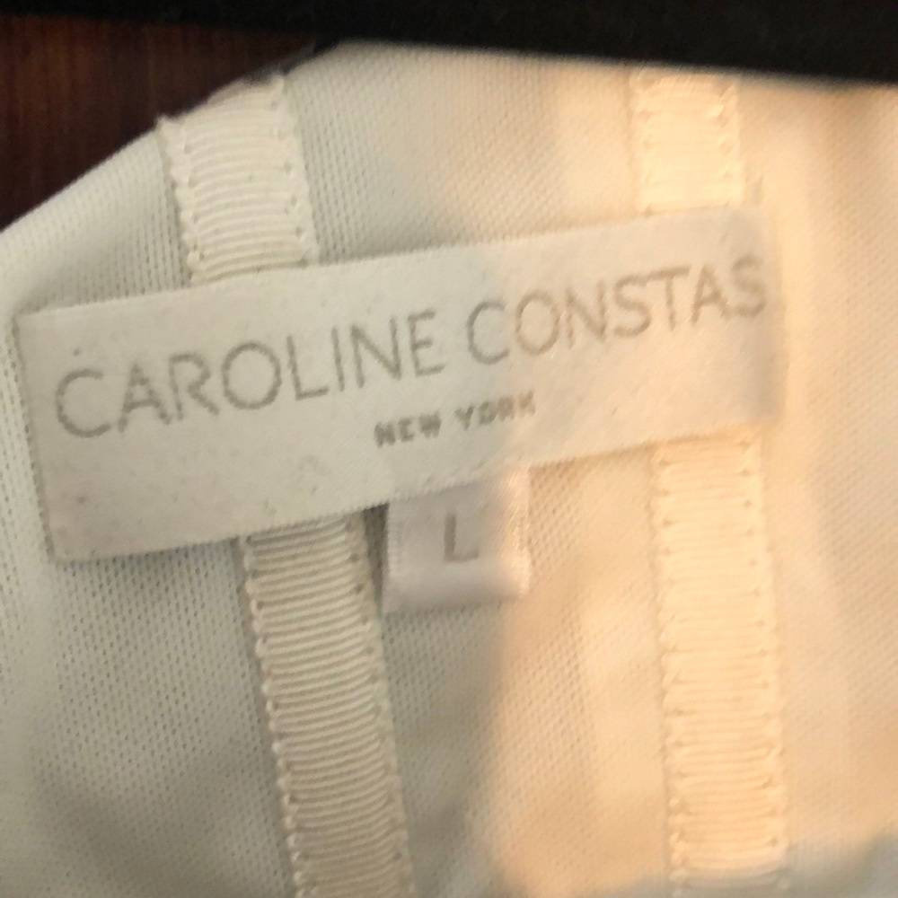 Caroline Constas Gingham Black off the shoulder - Picture 3 of 3